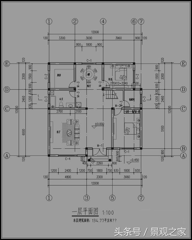 新農(nóng)村三層自建房設(shè)計(jì)施工圖，農(nóng)村別墅戶型圖