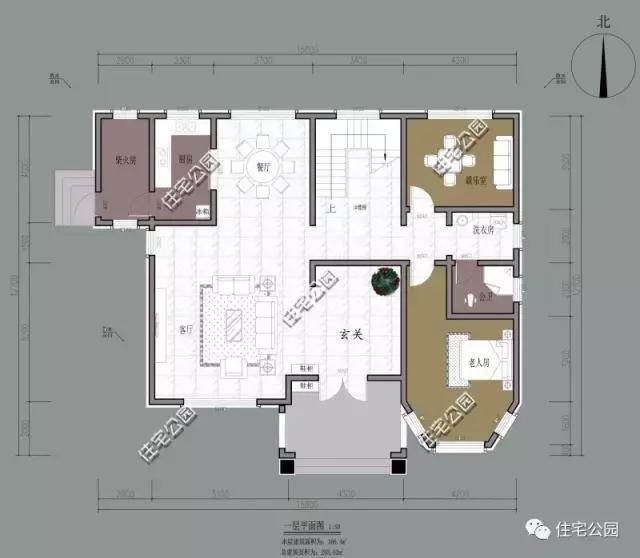 15X12米農(nóng)村2層別墅，實用戶型適合三代人，26萬蓋好！