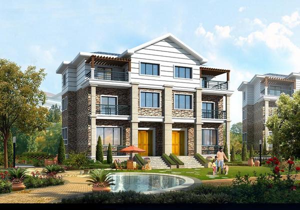 16套雙拼別墅合集，家有二胎這樣建別墅更實在哦