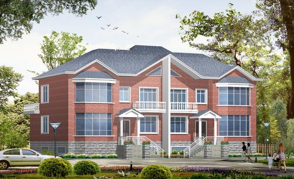 16套雙拼別墅合集，家有二胎這樣建別墅更實在哦