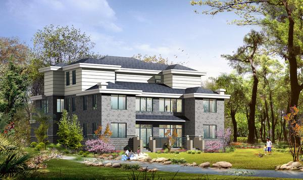 16套雙拼別墅合集，家有二胎這樣建別墅更實在哦