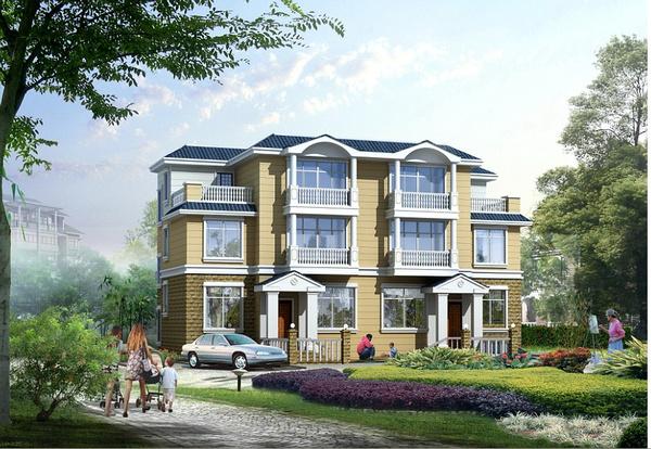 16套雙拼別墅合集，家有二胎這樣建別墅更實在哦