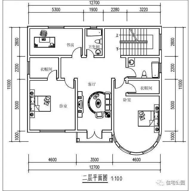 12X11米農(nóng)村3層別墅，落地窗設(shè)計帶露臺，30萬自建！