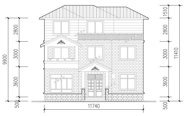 12x10米三層簡(jiǎn)歐別墅，樸實(shí)的農(nóng)村住房設(shè)計(jì)