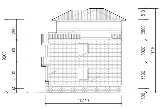 12x10米三層簡(jiǎn)歐別墅，樸實(shí)的農(nóng)村住房設(shè)計(jì)
