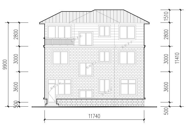 12x10米三層簡(jiǎn)歐別墅，樸實(shí)的農(nóng)村住房設(shè)計(jì)
