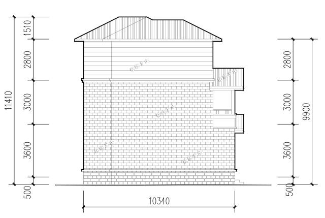 12x10米三層簡(jiǎn)歐別墅，樸實(shí)的農(nóng)村住房設(shè)計(jì)