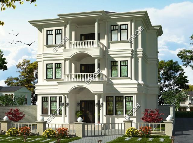 三套歐式別墅自建房戶型，含預(yù)算