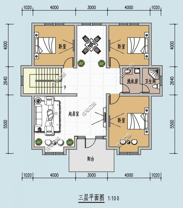 三套歐式別墅自建房戶型，含預(yù)算