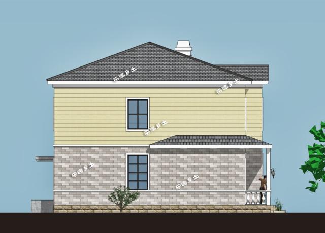 12x12米二層簡(jiǎn)歐獨(dú)棟別墅，農(nóng)村建房經(jīng)典參考