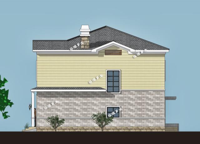 12x12米二層簡(jiǎn)歐獨(dú)棟別墅，農(nóng)村建房經(jīng)典參考