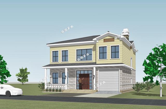 12x12米二層簡(jiǎn)歐獨(dú)棟別墅，農(nóng)村建房經(jīng)典參考