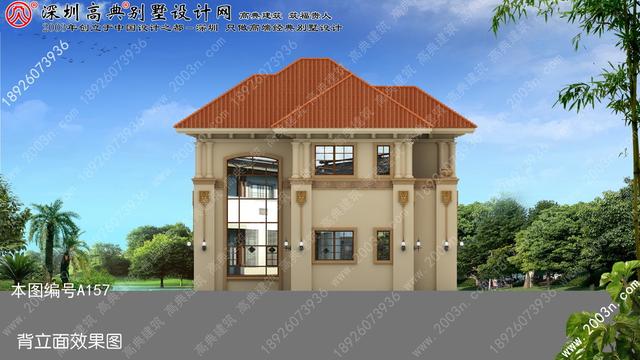 別墅外觀設計大全首層101平方米圖紙編號A157