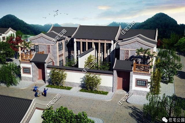 兄弟和睦建雙拼小院，從外面看根本看不出是兩戶(hù)人家！