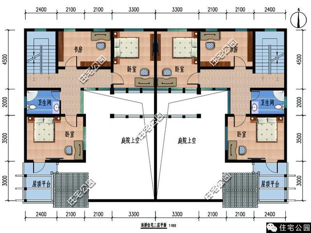 兄弟和睦建雙拼小院，從外面看根本看不出是兩戶(hù)人家！