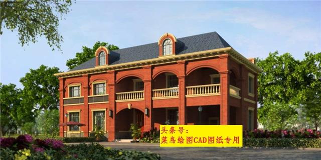 36萬建2層別墅！外觀造型美觀大方，帶連廊、中堂、室內(nèi)停車庫