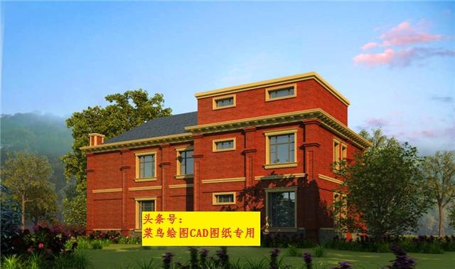 36萬建2層別墅！外觀造型美觀大方，帶連廊、中堂、室內(nèi)停車庫