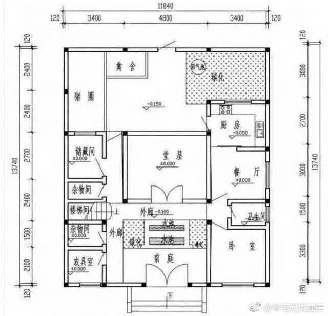 三套簡(jiǎn)單施工的農(nóng)村別墅圖，錢(qián)包不富裕照樣蓋新房