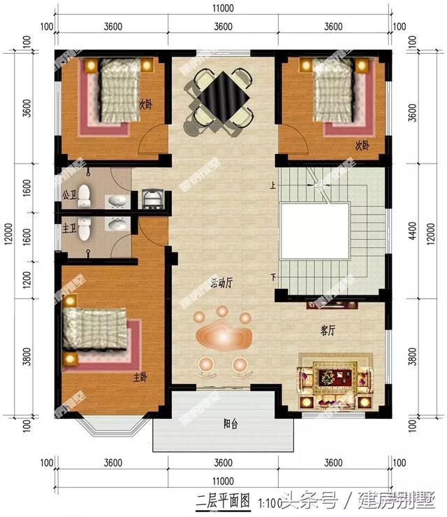 帶飄窗和大露臺(tái)的三層簡(jiǎn)約別墅圖，這么好的房子讓你無(wú)可挑剔