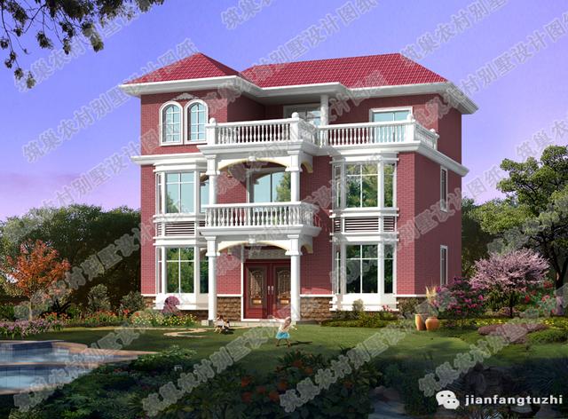 三層全套Cad別墅施工圖現(xiàn)代時(shí)尚四面開窗 3廳11室5衛(wèi)15×13帶多功能房棋牌室