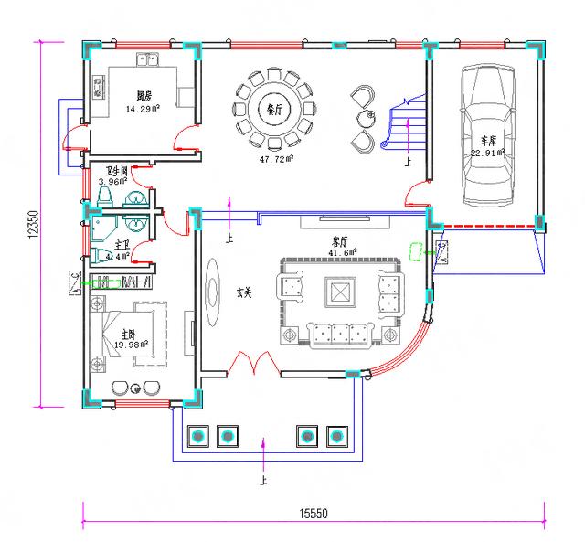 全套Cad復(fù)式四層豪華歐式城堡別墅施工圖，外觀大氣，你想要的應(yīng)有盡有