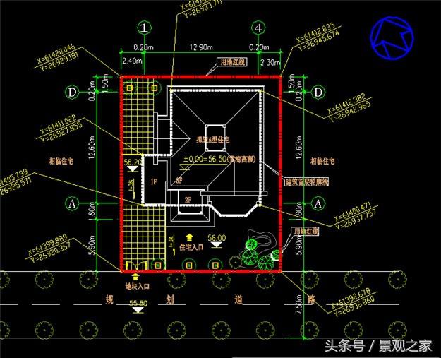 三層農(nóng)村別墅設(shè)計(jì)圖效果圖 完整自建房圖紙