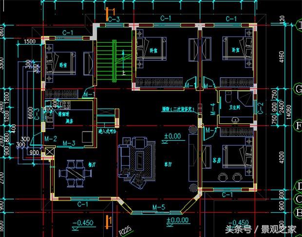 二層新農(nóng)村別墅，農(nóng)村自建房設(shè)計