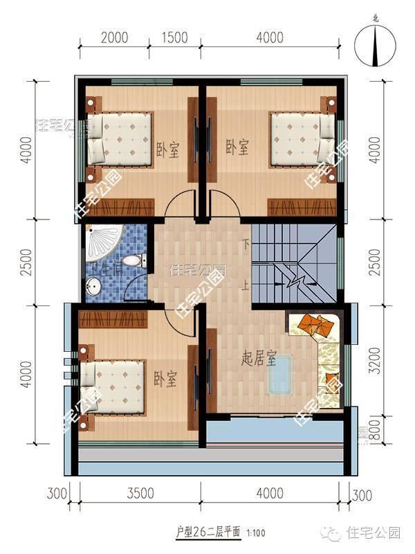 2套小別墅，7米面寬6個(gè)臥室，平屋頂坡屋頂哪個(gè)好？