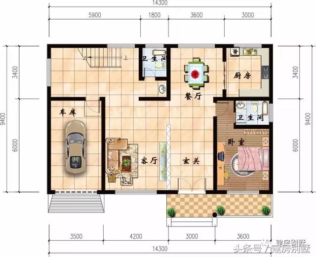 3棟二層農(nóng)村別墅戶型圖，別墅漂亮圖紙?jiān)敿?xì)，誰看了都會(huì)贊不絕口