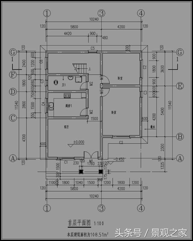 鄉(xiāng)村二層清新小別墅設計圖+效果圖