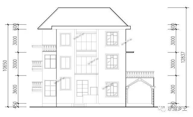 14x12米三層歐式別墅設(shè)計，田園氣息十足