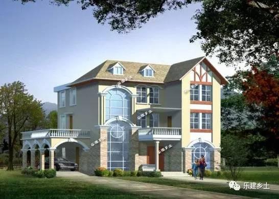 14x12米三層歐式別墅設(shè)計，田園氣息十足