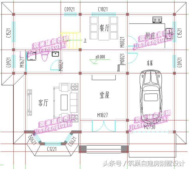 中西結合二層別墅設計圖，造價25萬，戶型實用布局完美適合農村