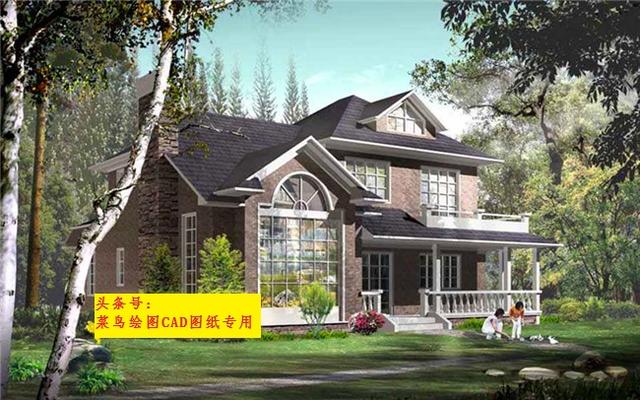 25萬(wàn)建2層別墅！332平米帶門廊、挑空大客廳、娛樂室、車庫(kù)