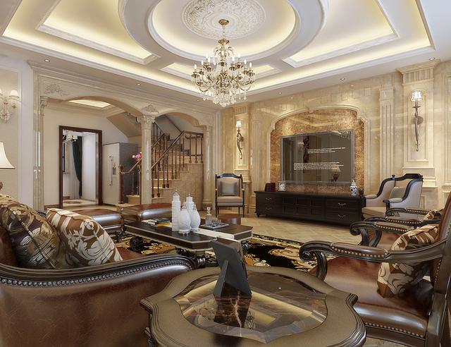 380平簡歐風(fēng)格聯(lián)排別墅 奢華舒適完美享受自然生活