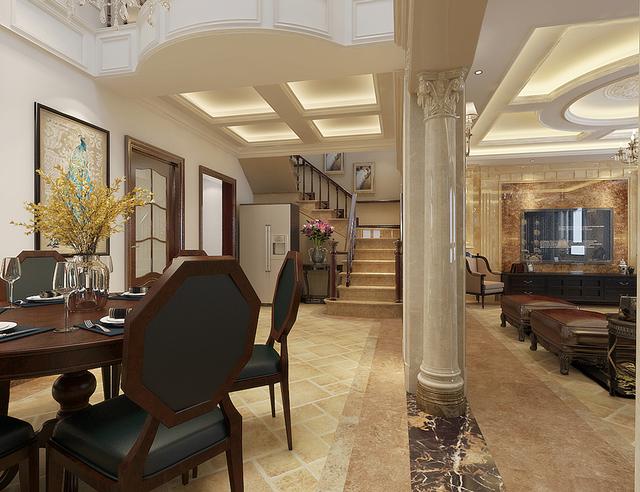 380平簡歐風(fēng)格聯(lián)排別墅 奢華舒適完美享受自然生活