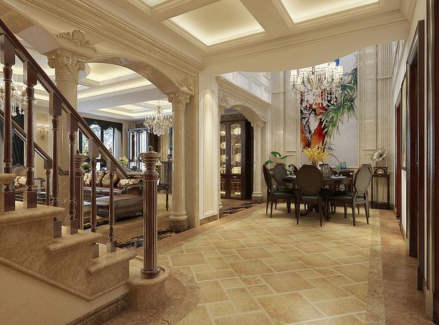 380平簡歐風(fēng)格聯(lián)排別墅 奢華舒適完美享受自然生活