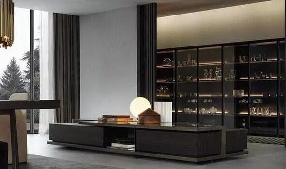 第一次到老板的別墅參觀，進(jìn)門就給客廳的設(shè)計(jì)美呆了，大氣奢華