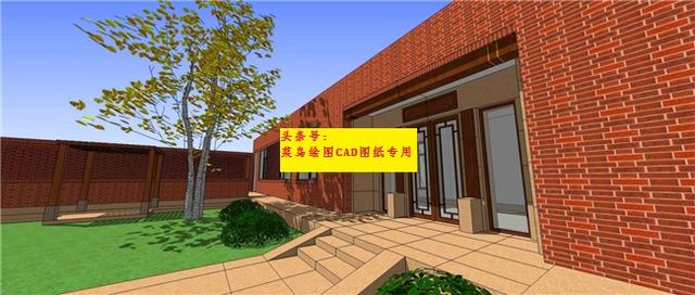 26萬建一層紅磚中式院子別墅，外觀造型簡約沉穩(wěn)，布局緊湊合理