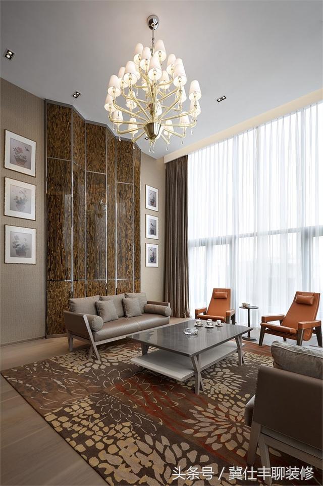 富豪的兩棟別墅連為一體，一棟家人住，另一棟招待客人