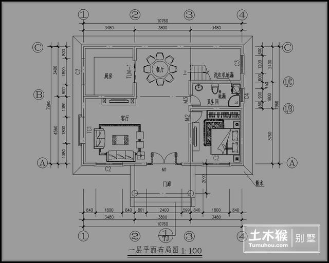總造價約13萬的農村別墅（附詳細圖紙）