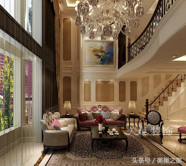 有個有錢的老爸就是不一樣，260平別墅簡歐風格，奢華的生活