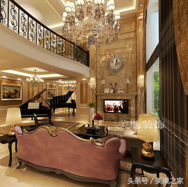 有個有錢的老爸就是不一樣，260平別墅簡歐風格，奢華的生活