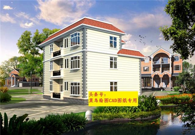 32萬(wàn)建3層別墅！3套方案可選，四室兩廳套房形式（每戶一層）