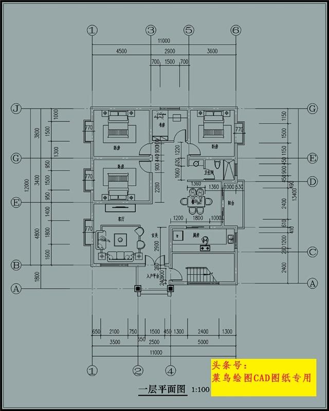 32萬(wàn)建3層別墅！3套方案可選，四室兩廳套房形式（每戶一層）