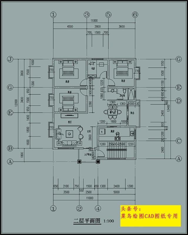 32萬(wàn)建3層別墅！3套方案可選，四室兩廳套房形式（每戶一層）