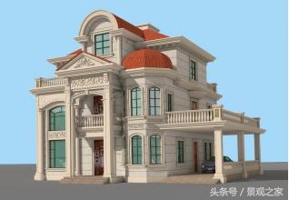 247平方米農村三層別墅設計圖 框架結構