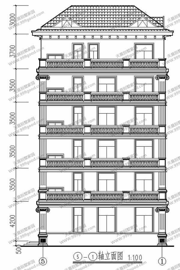 13X14.4米別墅設(shè)計(jì)圖，6層設(shè)計(jì)，農(nóng)村自建房也能高大上！