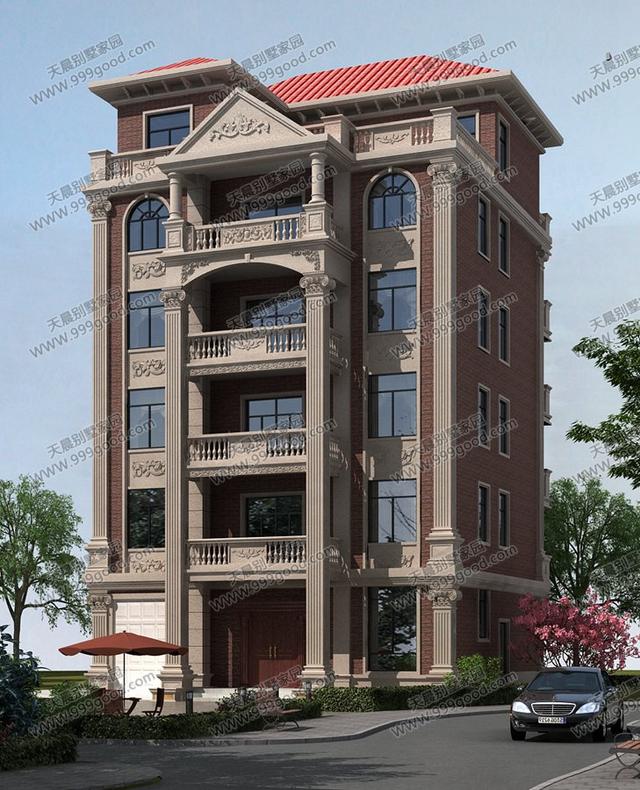 13X14.4米別墅設(shè)計(jì)圖，6層設(shè)計(jì)，農(nóng)村自建房也能高大上！