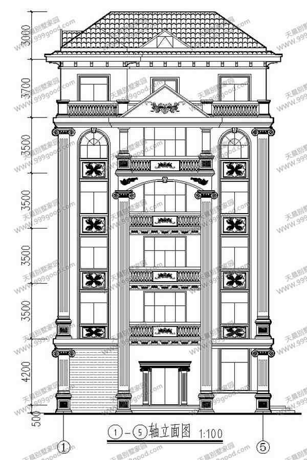 13X14.4米別墅設(shè)計(jì)圖，6層設(shè)計(jì)，農(nóng)村自建房也能高大上！
